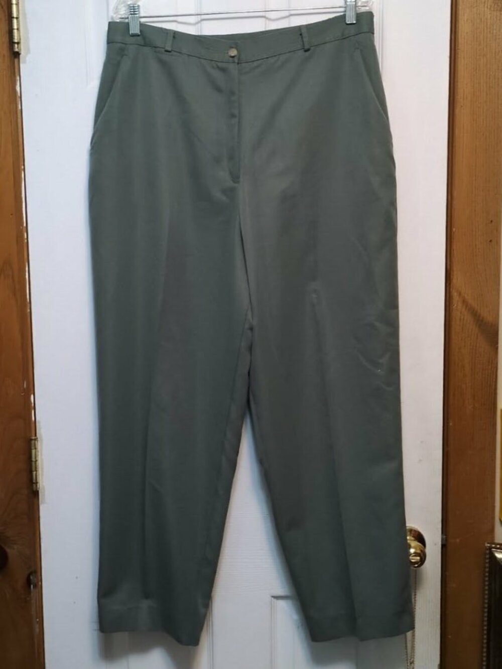 Vintage David Brooks Olive Green Pants Sz 16 Preppy Traditional 80s 90s High Ris